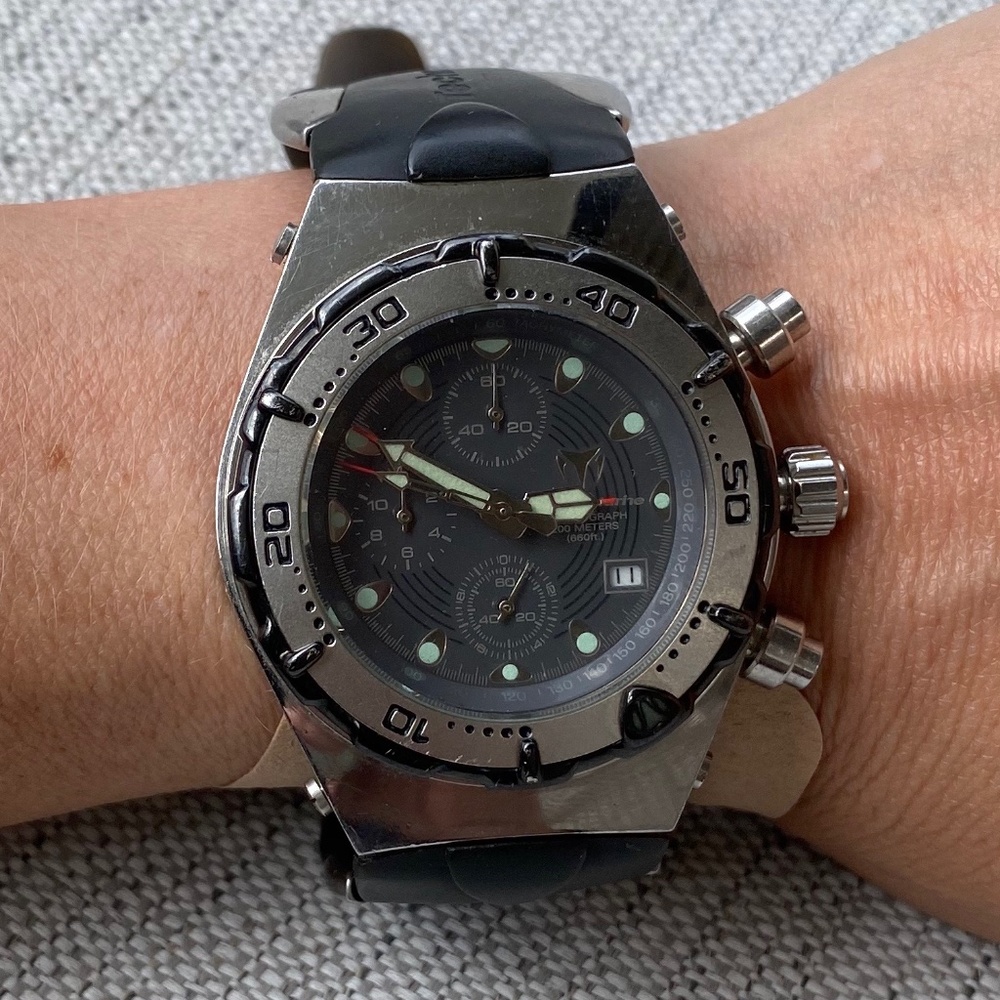 Technomarine Sea Manta Chronograph Black Dial Men's Watch